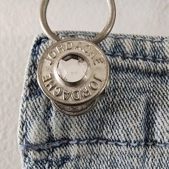 Jordache Overall Denim Tulle Flower Dress - Picture 5 of 7